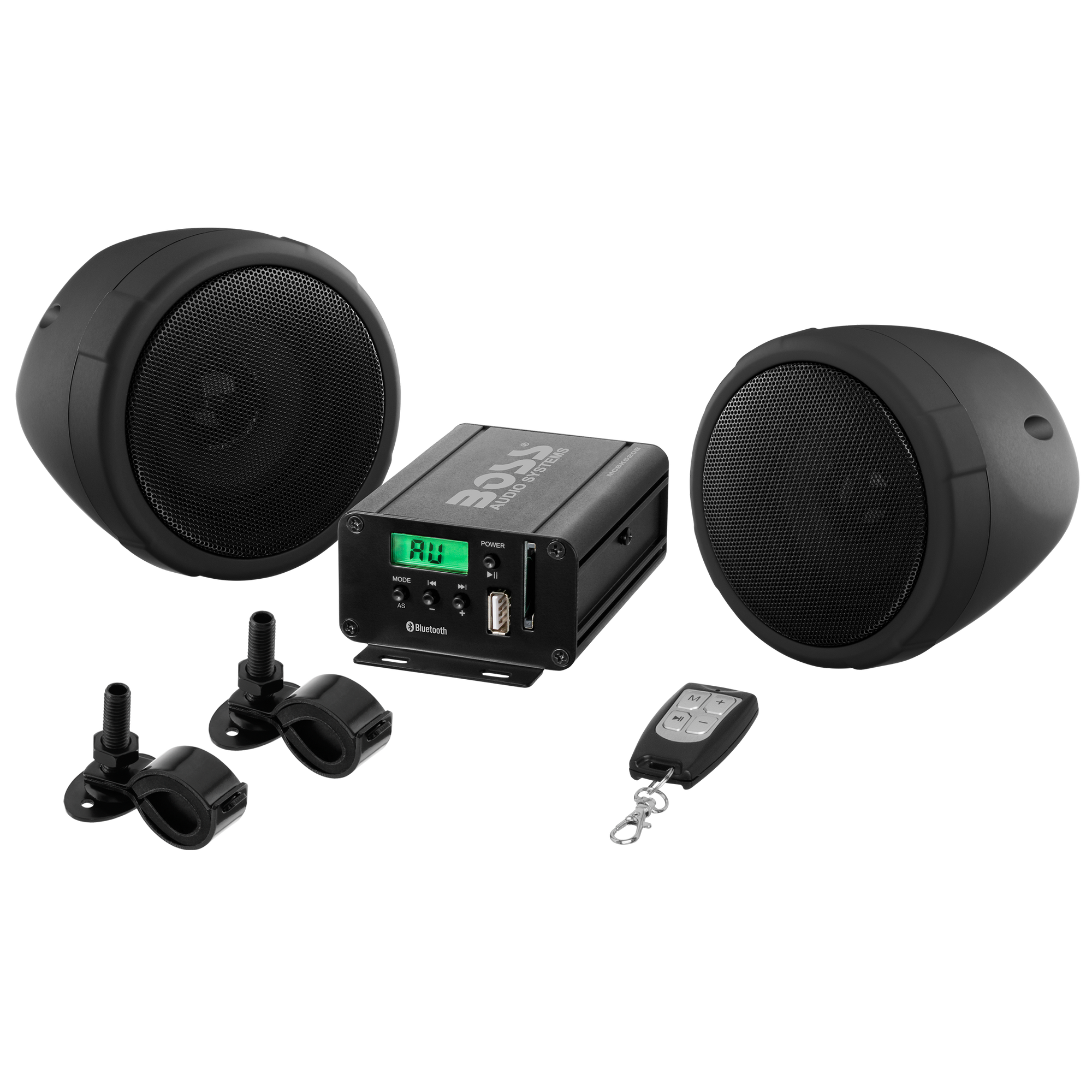 Boss Audio Systems Motorcycle Speakers and Amplifier Audio Sound System
