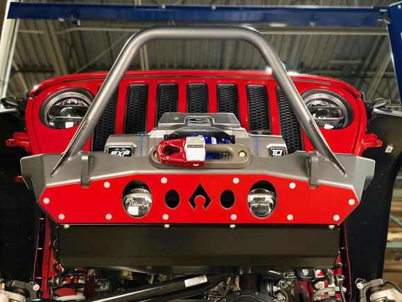 Artec Industries 07-18 Jeep Wrangler JK Front Bumper Rock Guard - Aluminum