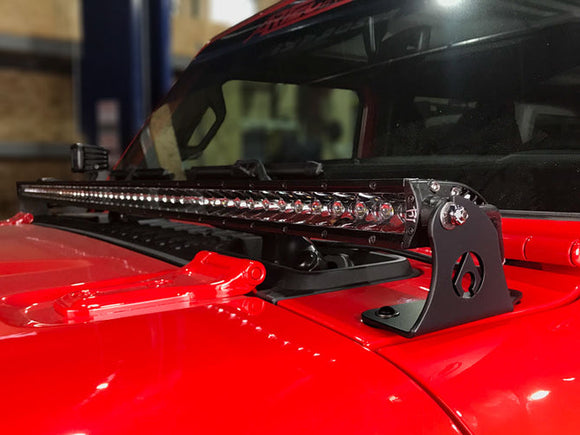 Artec Industries 18-25 Jeep Wrangler JL Sahara Jl 50 Inch Led Light Bar Mount - Hood