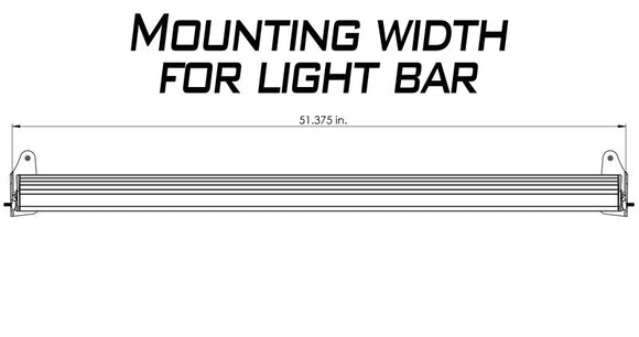 Artec Industries 18-25 Jeep Wrangler JL Sahara Jl 50 Inch Led Light Bar Mount - Hood