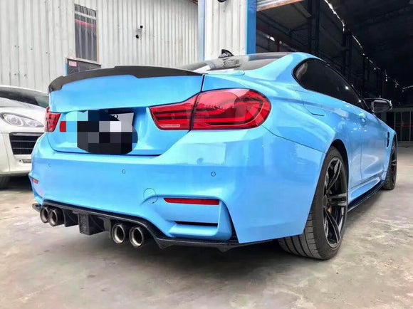 Carbon Fiber Rear Trunk Spoiler V4 for BMW F82 M4 2014- 2019