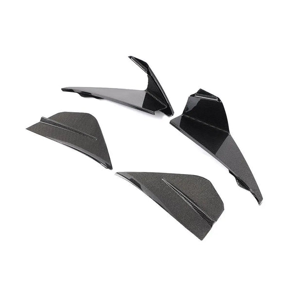 Carbon Fiber Front Bumper Air Vent Covers for Ford Mustang GT Coupe 2-Door 2018-2019