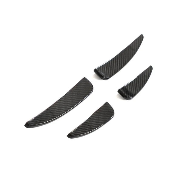 Dry Carbon Fiber Front Bumper Canards for Audi R8 V10 2023