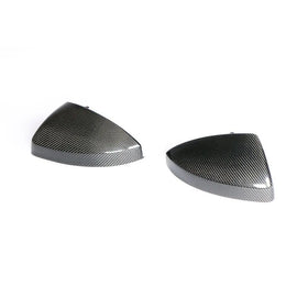 Carbon Fiber Mirror Covers for Audi TT 8S MK3 TTS TTRS TT SLINE 2-Door 15-19 with side lane assist hole - 0