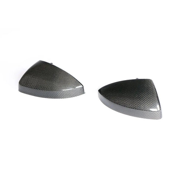 Carbon Fiber Mirror Covers for Audi TT 8S MK3 TTS TTRS TT SLINE 2-Door 15-19 with side lane assist hole