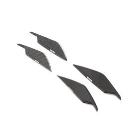 Carbon Fiber Front Bumper Fin Canards for BMW G80 M3 G82 G83 M4 2D 4-Door 2021-2022 - 0