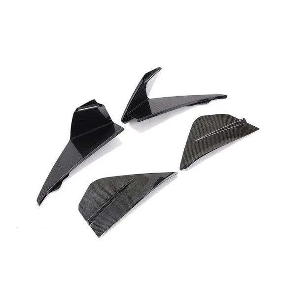 Carbon Fiber Front Bumper Air Vent Covers for Ford Mustang GT Coupe 2-Door 2018-2019