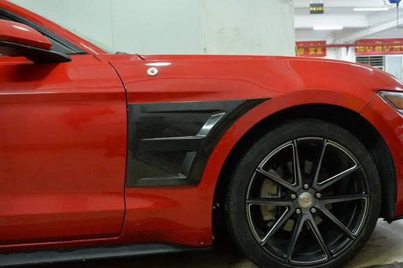 Carbon Fiber Fender Side Vents for Ford Mustang GT Coupe 2-Door 15-17