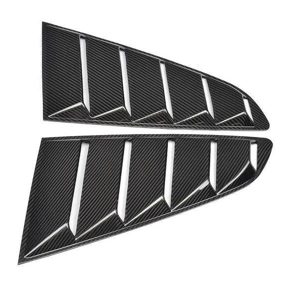 Carbon Fiber Rear Window Vents for Ford Mustang GT Coupe 2-Door 15-17 2pcs/set