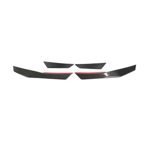 Carbon Fiber Front Bumper Canards for Audi R8 V10 2016 - 2018
