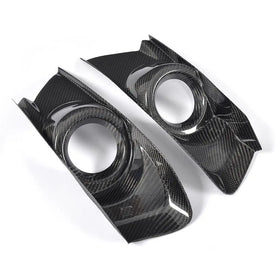 Carbon Fiber Front Fog Light Covers for Ford Mustang 2015 UP
