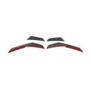 Carbon Fiber Front Bumper Canards for Audi R8 V10 2016 - 2018-1