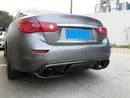 Carbon Fiber 2PC Rear Diffuser For Infiniti Q50 Q50S Sedan 4D Standard Sport 2014-2017-4