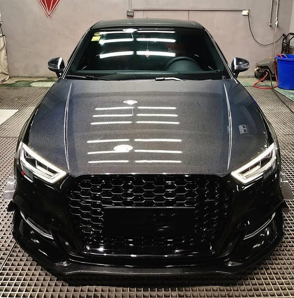 Carbon Fiber Front Lip V5 for Audi A3 S-LINE S3 2015-19