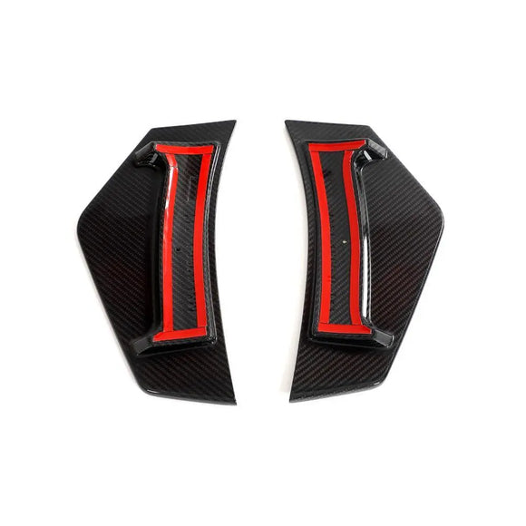Dry Carbon Fiber Rear Bumper Canards for Audi R8 V10 2023