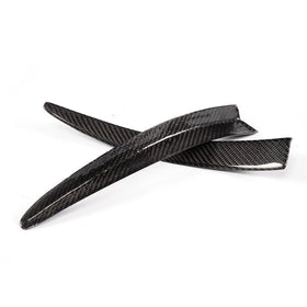 Carbon Fiber Front Bumper Canards V2 For BMW F80 M3 F82 M4 2014-2017 2PCS/Set - 0