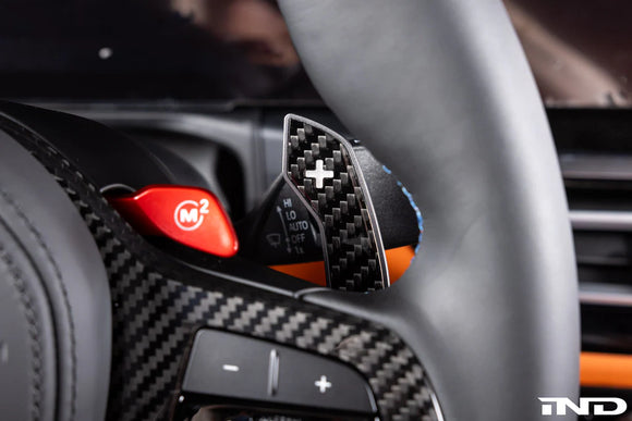JQ Werks / MadTrace BMW G-Chassis Clubsport Magnetic Shift Paddle Set - Carbon V2