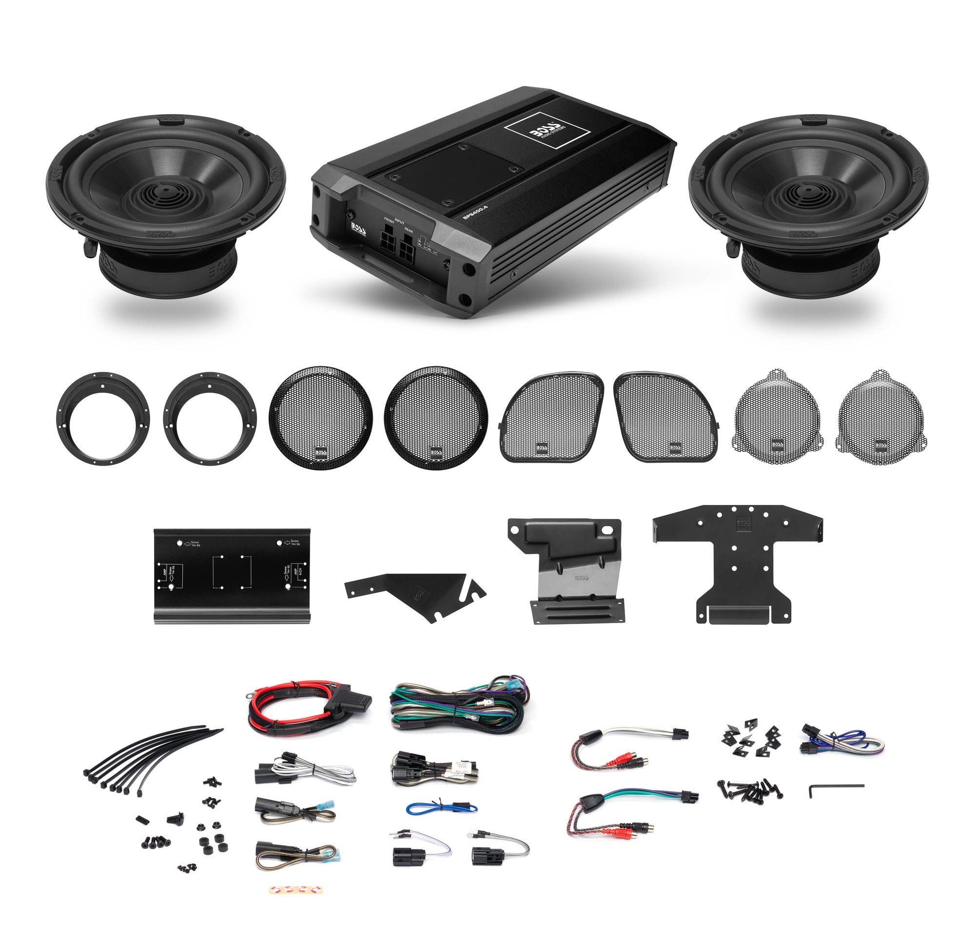 Boss Audio Systems Harley Davidson Bike Front Speakers 4 Channel Amplifier