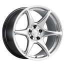 Kansei K11S Tandem 18x9.5in / 5x114.3 BP / 22mm Offset / 73.1mm Bore - Hyper Silver Wheel-1