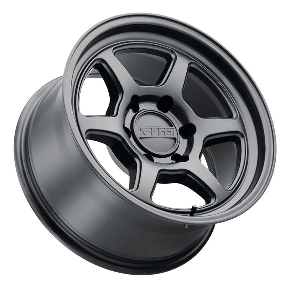 Kansei K14MB Roku 17x8.5in / 6x135 BP / 0mm Offset / 87.1mm Bore - Matte Black Wheel
