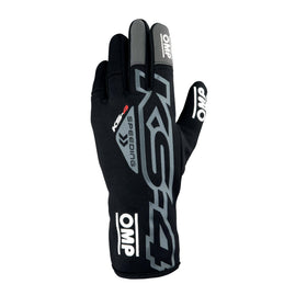 OMP KS-4 KART GLOVES BLACK SZ L