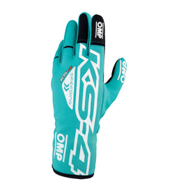 OMP KS-4 KART GLOVES MINT GREEN SZ M
