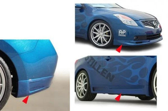 STILLEN LIP SPOILER BODY KIT - 08-09 ALTIMA COUPE - INC LIP. ROCKERS. R. CORNERS