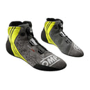 OMP KART SHOES KS-X FIA 8877-2022 BLACK/GREY/FLUO YELLOW SIZE 38-1