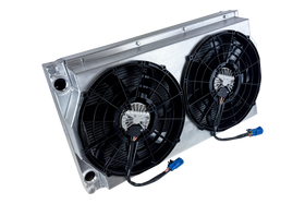 CSF Motorsport Radiator with Shroud - 14in SPAL Brushless Fans - Harnesses - 0