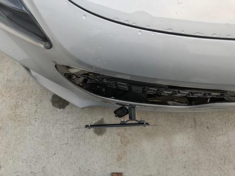 Phoenix Racing No Drill Tow Hook Front License Plate Holder