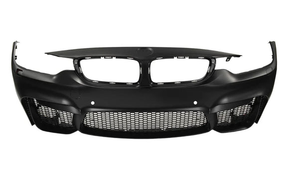 Kies-Motorsports Kies Bumpers 2014-2020 BMW 4 Series (F32 / F33 / F36) M4 Style Front Bumper Conversion Kit [Also Fits Gran Coupe] Yes I have PDC / Air Type Grilles