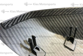 2012-2018 BMW 3 Series (F30) & BMW 4 Series (F32) OEM Replacement Dry Carbon Fiber Mirror Covers - 0