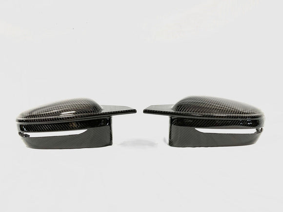 Kies-Motorsports Kies Carbon 2019+ BMW 3 Series (G20) Bull Horn Style Dry Carbon Full Replacement Mirror Covers