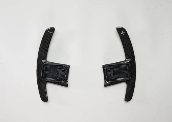 Kies-Motorsports Kies Carbon Kies Carbon Full Carbon Fiber Paddle Shifter Extensions for G20 BMW 3 Series and A90 Toyota Supra Gloss Black