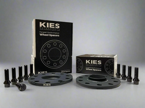 Kies Motorsports (G90 M5) BMW Wheel Spacers 5 x 132 Black Finish (Set of 2)