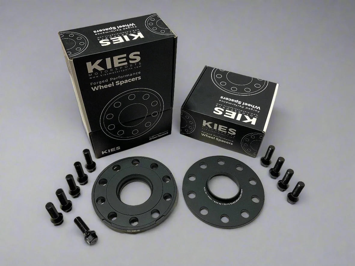 Kies Motorsports (G90 M5) BMW Wheel Spacers 5 x 132 Black Finish (Set of 2) - 0