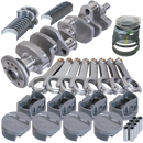 Eagle SBC 350 Competition Rotating Assembly 3.750in Stroke 6.000in Rods Forged Pistons .030 Overbore-1