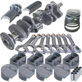 Eagle Chevy Pro Street 384 Rotating Assembly 4140 Crankshaft w/ 4340 I Beam Rods & Flat Top Pist