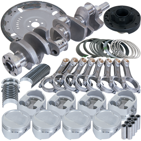 Eagle Ford 302 Serpentine 164 Tooth Flexplate Balanced Rotating Assembly 5.400in I-Beam +.030 Bore