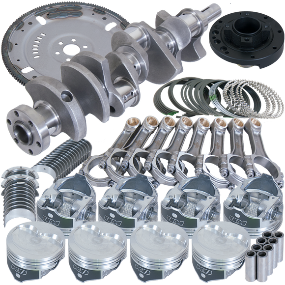 Eagle Ford 302 Serpentine 164 Tooth Flexplate Balanced Rotating Assembly 5.400in I-Beam +.030 Bore