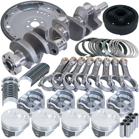 Eagle Ford 302 V-Rib Belts 157 Tooth Flexplate Balanced Rotating Assembly 5.400in I-Beam +.040 Bore