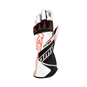 OMP KS-2R GLOVES MY2022 WHITE/RED SIZE XXS