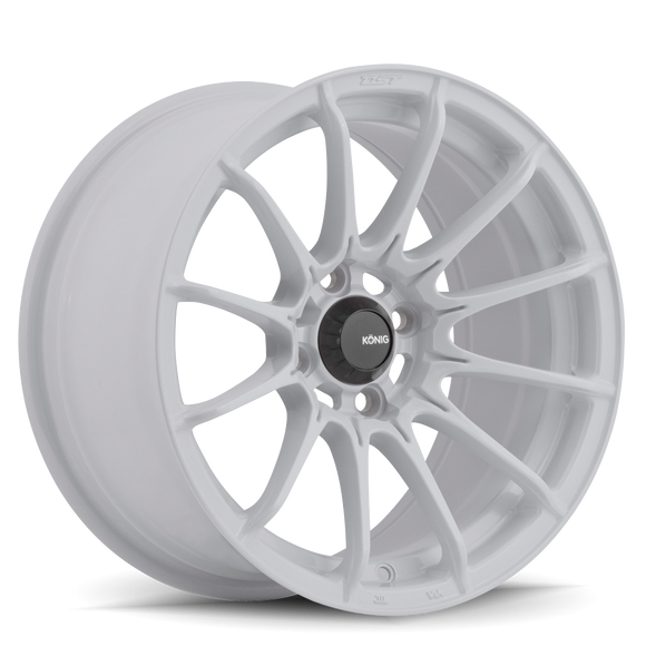 KONIG DIAL IN 15 X 7 +35 4 X 100 CB73.1 GLOSS WHITE