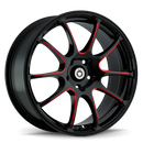 KONIG ILLUSION 17 X 7 +40 5 X 100 CB73.1 BLACK/BALL CUT RED-1