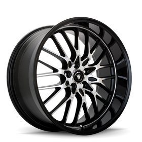 KONIG LACE 17 X 8 +45 5 X 112 CB73.1 FACE CUT BLACK