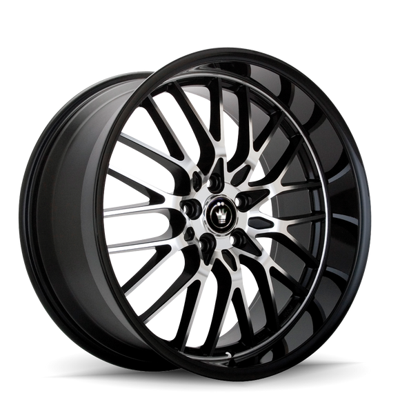 KONIG LACE 16 X 7 +40 10 X 110/115 CB73.1 BLACK/MACHINE SPOKE