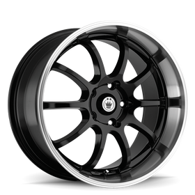 KONIG LIGHTNING 17 X 7 +40 10 X 100/114.3 CB73.1 BLACK/MACHINE LIP