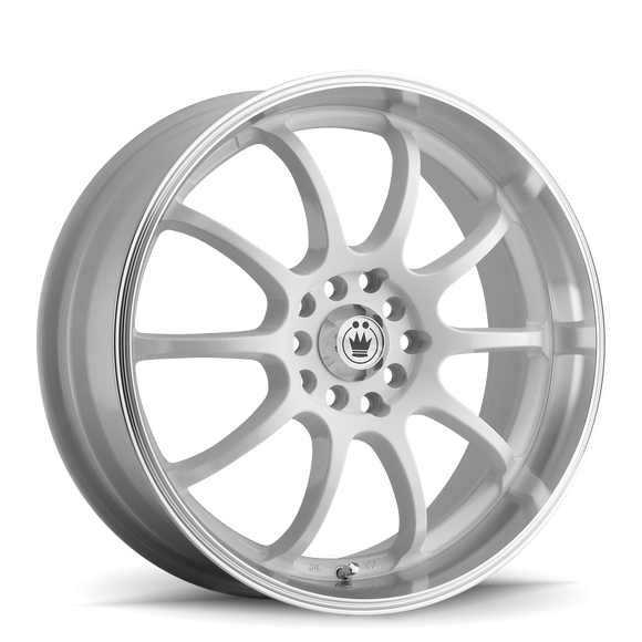 KONIG LIGHTNING 16 X 7 +40 10 X 100/114.3 CB73.1 WHITE/MACHINE LIP