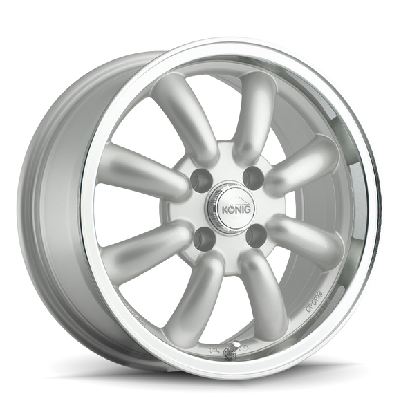 KONIG REWIND 15 X 7 +40 4 X 100 CB73.1 SILVER_MACHINE_LIP
