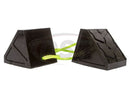 Daystar Dual Wheel Chock With 3 Foot Plasma Rope Tether-1